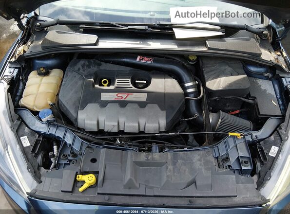 1FADP3L99JL332257 2018 FORD FOCUS ST Синий Вид сзади