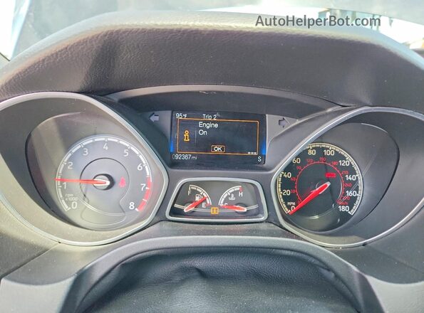 1FADP3L9XJL232412 2018 FORD FOCUS Black Սարքավորումների վահանակի տեսք