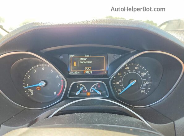 1FADP3M20HL298267 2017 FORD FOCUS White ხელსაწყოთა პანელის ხედი