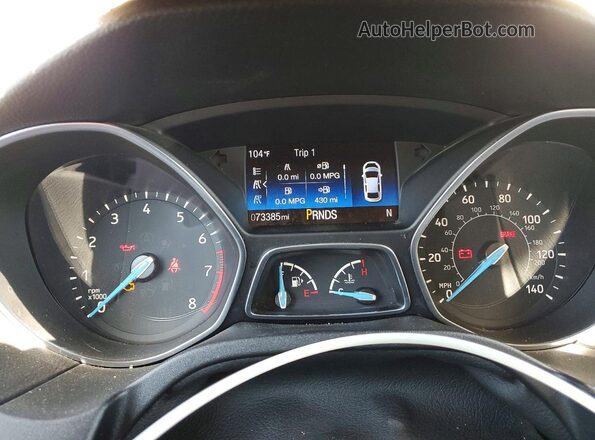 1FADP3M20HL333258 2017 FORD FOCUS Silver Vista del cuadro de instrumentos