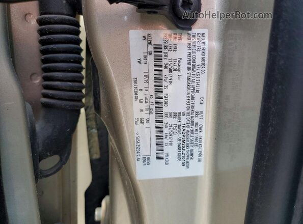 1FADP3M20JL210159 2018 FORD FOCUS Бежевый Вид наклейки с VIN-кодом