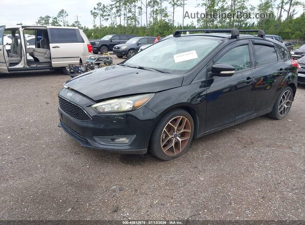 1FADP3M20JL255358 2018 FORD FOCUS Black Առջևի ձախ երեք քառորդ տեսարան