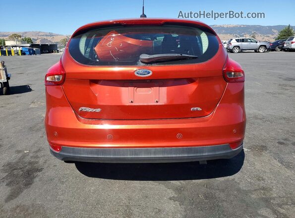 1FADP3M23JL304603 2018 FORD FOCUS Orange Widok z tyłu
