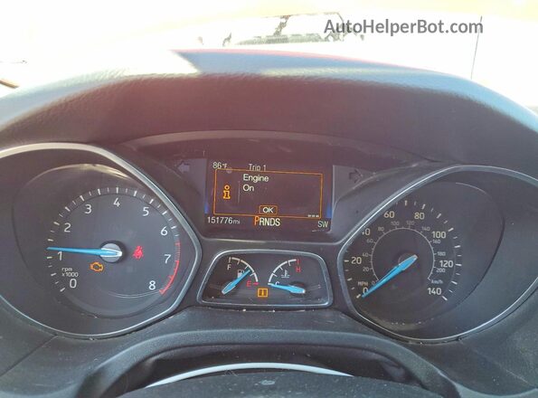 1FADP3M23JL304603 2018 FORD FOCUS Orange Widok zestawu wskaźników