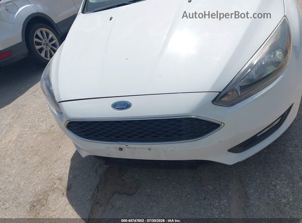 1FADP3M24JL242483 2018 FORD FOCUS White Vista del cuadro de instrumentos