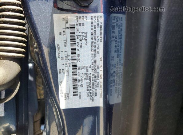 1FADP3M26JL266204 2018 FORD FOCUS Blue Vista de la etiqueta del VIN