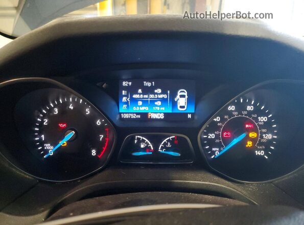 1FADP3M27JL245913 2018 FORD FOCUS Blue Instrument cluster view