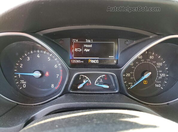 1FADP3M29JL202271 2018 FORD FOCUS Blue Vista del cuadro de instrumentos
