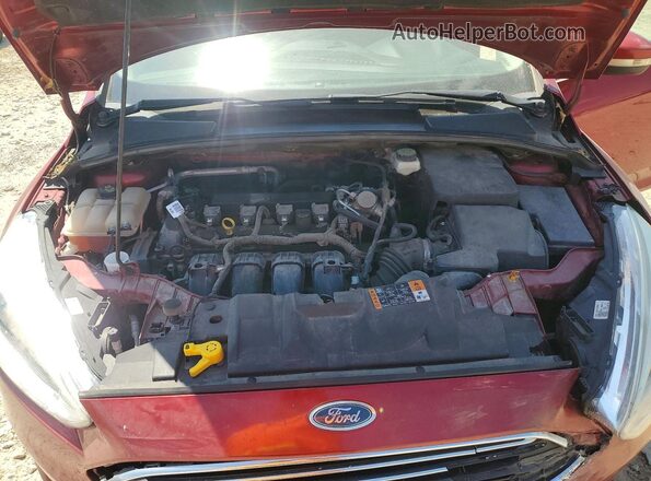 1FADP3N20HL318953 2017 FORD FOCUS Burgundy Вид задньої частини салону