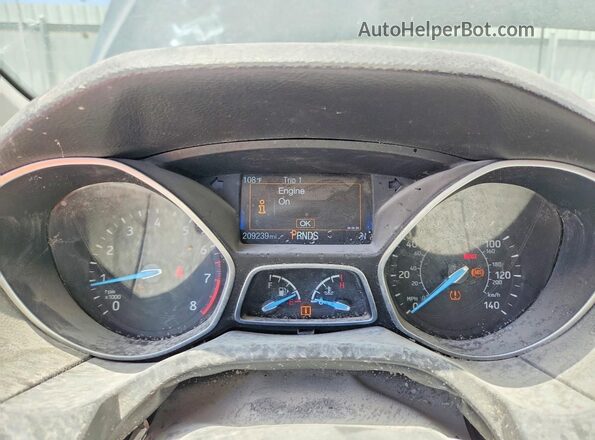 1FADP3N25GL256223 2016 FORD FOCUS Black Instrument cluster view