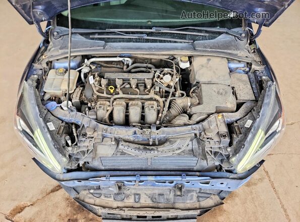 1FADP3N25JL230955 2018 FORD FOCUS Синий Вид задней части салона