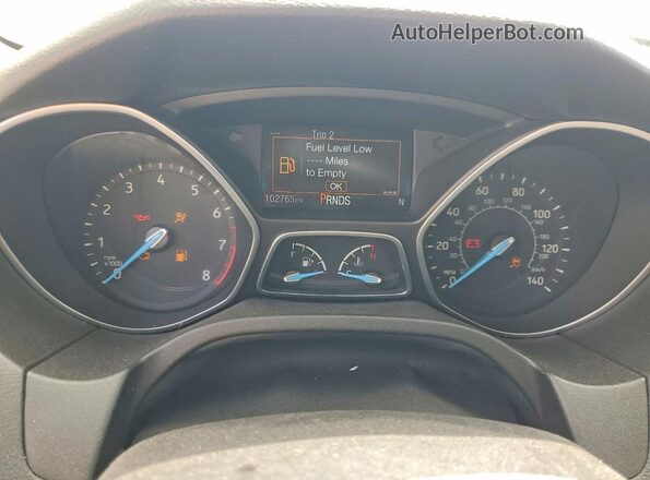 1FADP3N29GL318450 2016 FORD FOCUS Black Widok zestawu wskaźników