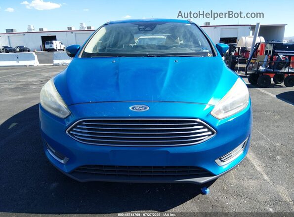 1FADP3N29GL335507 2016 FORD FOCUS Blue Widok zestawu wskaźników