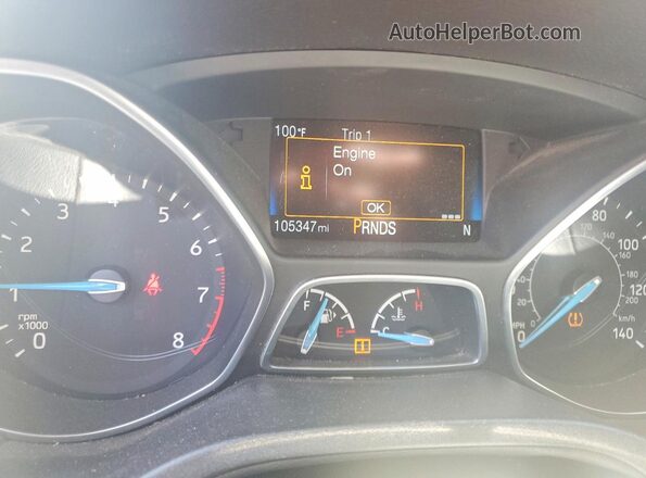 1FADP3N29HL329000 2017 FORD FOCUS Black ხელსაწყოთა პანელის ხედი