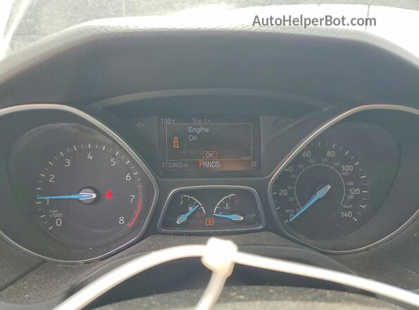1FADP3N2XGL220821 2016 FORD FOCUS Black Вид щитка приладів