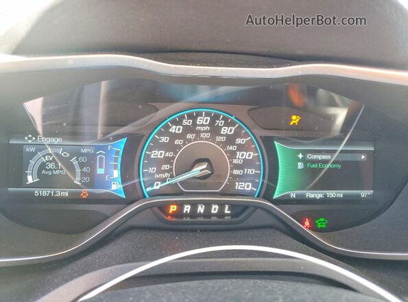 1FADP5AU0GL108421 2016 FORD C-MAX Black Instrument cluster view