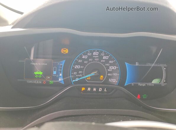 1FADP5AU2GL113104 2016 FORD C-MAX Silver ხელსაწყოთა პანელის ხედი
