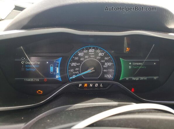 1FADP5AU2GL119274 2016 FORD C-MAX White Instrument cluster view