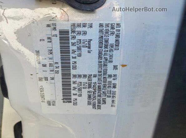 1FADP5AU5GL108897 2016 FORD C-MAX White Engine compartment view