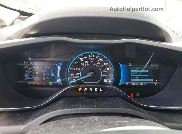 1FADP5AU5HL117181 2017 FORD C-MAX Black Vista del cuadro de instrumentos
