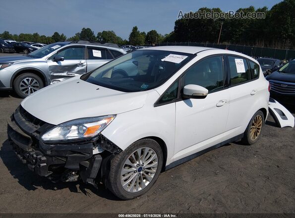 1FADP5AU7JL104762 2018 FORD C-MAX HYBRID White Առջևի ձախ երեք քառորդ տեսարան