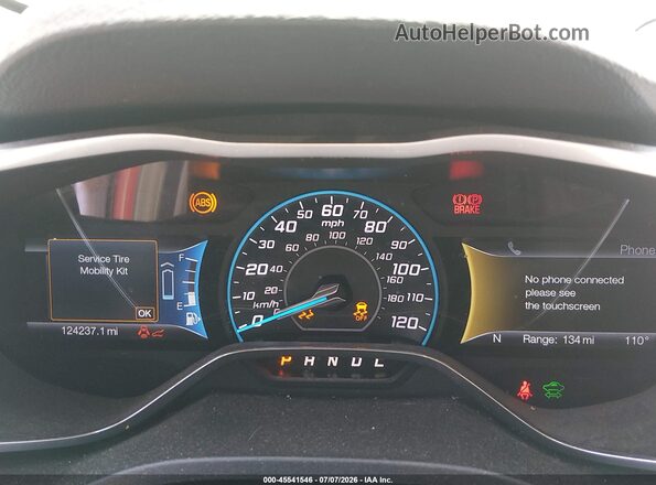 1FADP5BU1GL120981 2016 FORD C-MAX HYBRID Red Vista de los asientos traseros
