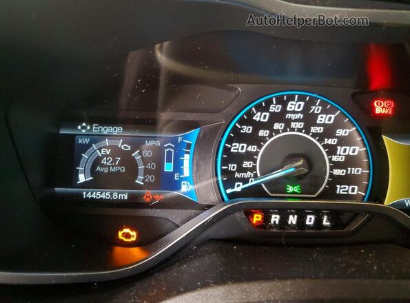 1FADP5BU4GL109957 2016 FORD C-MAX Черный Вид щитка приборов