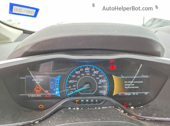 1FADP5BU9GL112210 2016 FORD C-MAX White Instrument cluster view