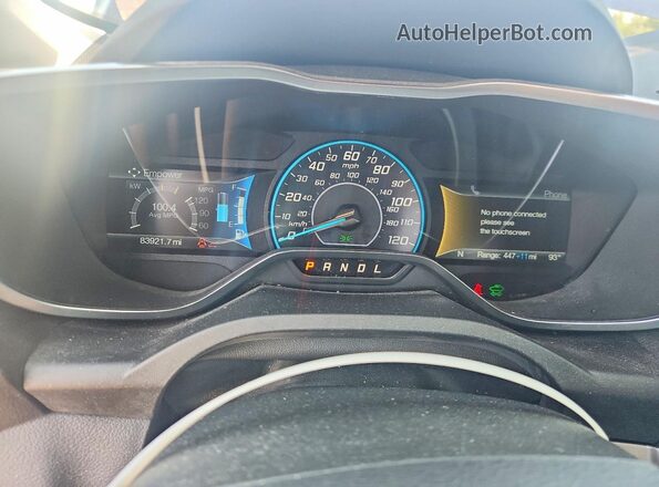 1FADP5CU0GL116015 2016 FORD C-MAX Blue Widok zestawu wskaźników