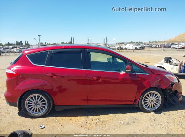 1FADP5CU1GL112717 2016 FORD C-MAX ENERGI Red Widok wnętrza z tyłu