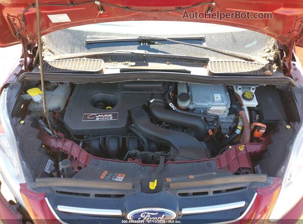 1FADP5CU1GL112717 2016 FORD C-MAX ENERGI Red Widok z tyłu