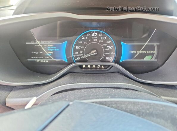 1FADP5CU5GL102448 2016 FORD C-MAX White Instrument cluster view