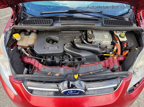 1FADP5CU6GL102426 2016 FORD C-MAX Red უკანა სალონის ხედი