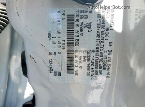 1FADP5CU6GL104256 2016 FORD C-MAX White Շարժիչի բաժամունքի տեսք