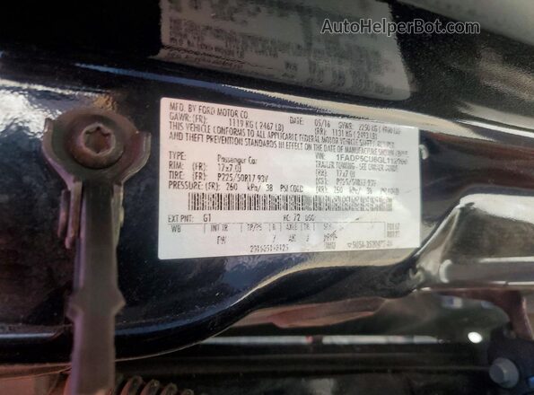 1FADP5CU6GL112096 2016 FORD C-MAX Black ძრავის განყოფილების ხედი