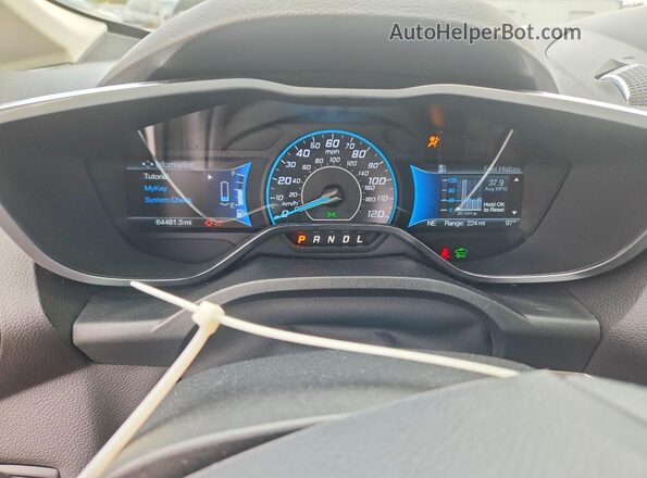 1FADP5CUXGL108374 2016 FORD C-MAX White Widok zestawu wskaźników