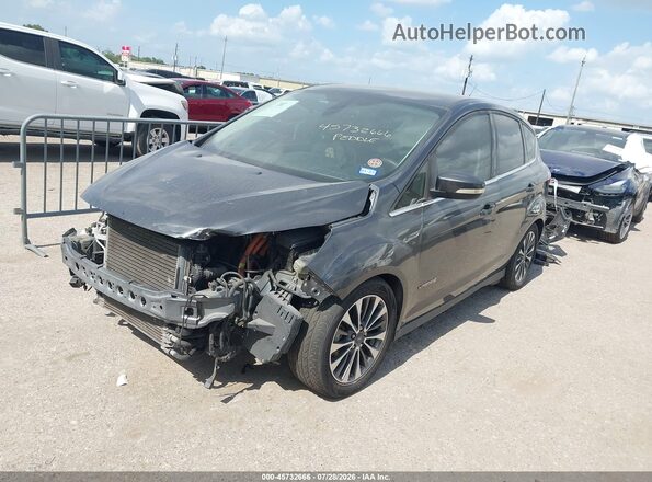 1FADP5DU4HL117975 2017 FORD C-MAX HYBRID Gray Front left