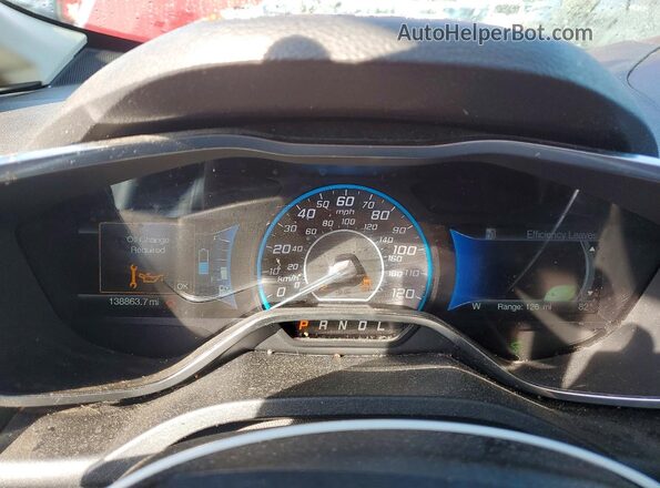 1FADP5DU9HL116790 2017 FORD C-MAX Red Вид щитка приладів