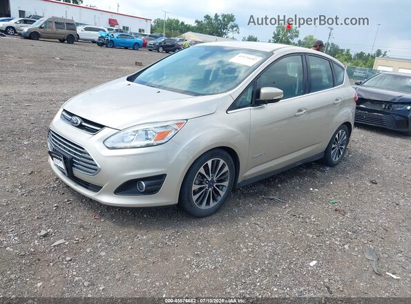 1FADP5DUXJL101141 2018 FORD C-MAX HYBRID Champagne Front left