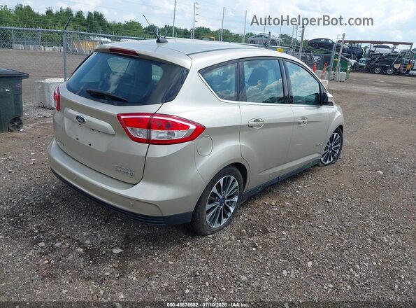 1FADP5DUXJL101141 2018 FORD C-MAX HYBRID Champagne Rear right