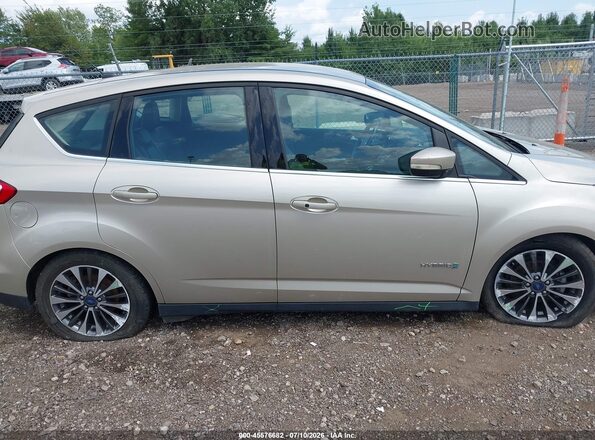 1FADP5DUXJL101141 2018 FORD C-MAX HYBRID Champagne Rear interior view