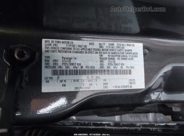 1FADP5EU6HL112355 2017 FORD C-MAX ENERGI Gray Вид підкапотного простору