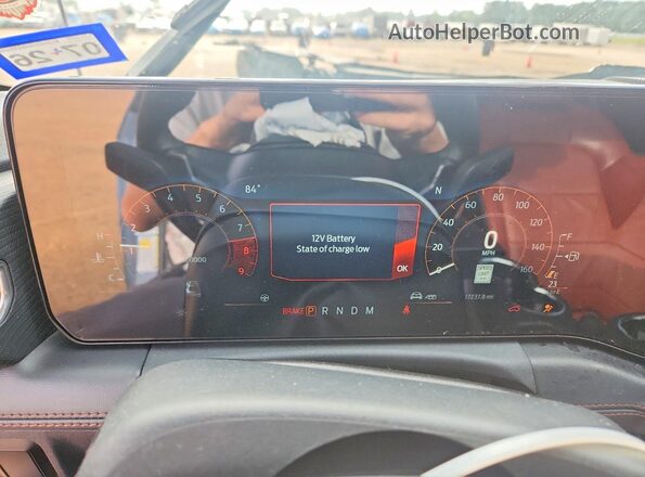 1FAGP8FF5R5110195 2024 FORD MUSTANG Blue ხელსაწყოთა პანელის ხედი