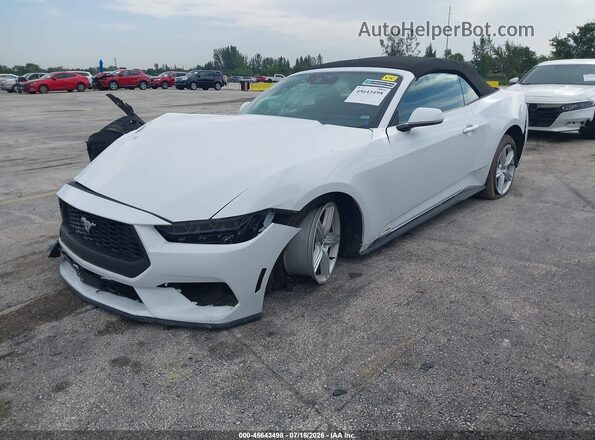 1FAGP8UH1T5122291 2026 FORD MUSTANG White წინა მარცხენა ხედი სამი მეოთხედიდან