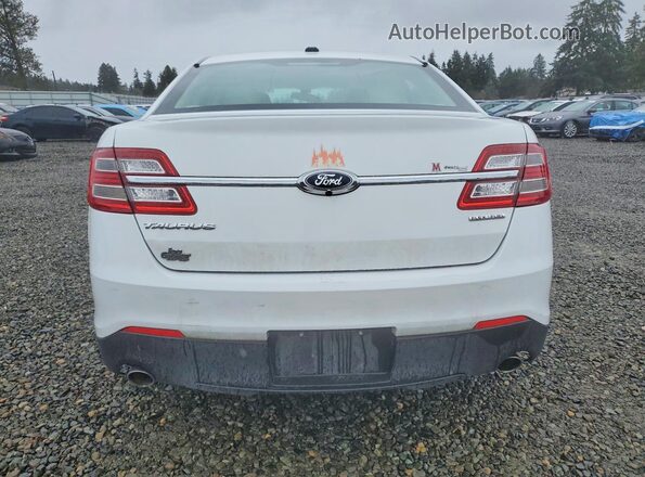 1FAHP2D81GG127986 2016 FORD TAURUS White Rear view