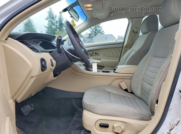 1FAHP2D81GG127986 2016 FORD TAURUS White Front interior view