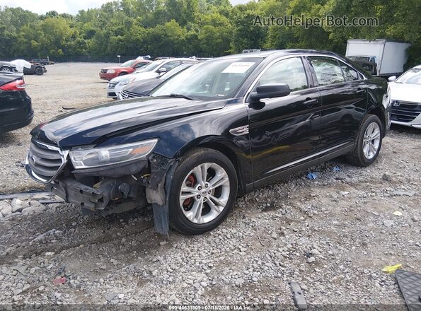 1FAHP2D85GG104792 2016 FORD TAURUS Black Առջևի ձախ երեք քառորդ տեսարան