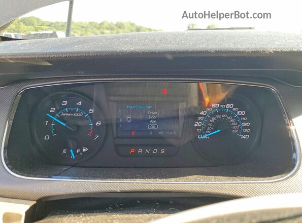 1FAHP2D97HG146150 2017 FORD TAURUS Gray Вид щитка приладів