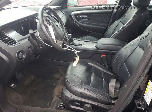 1FAHP2E82GG106790 2016 FORD TAURUS Black წინა სალონის ხედი