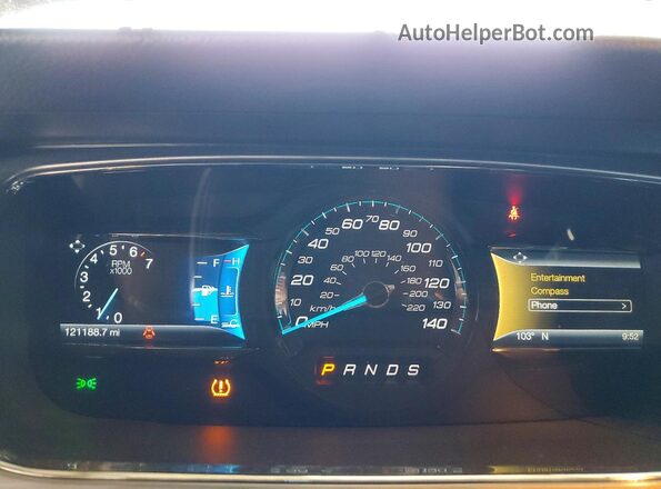 1FAHP2E83GG109794 2016 FORD TAURUS Бордовый Вид щитка приборов